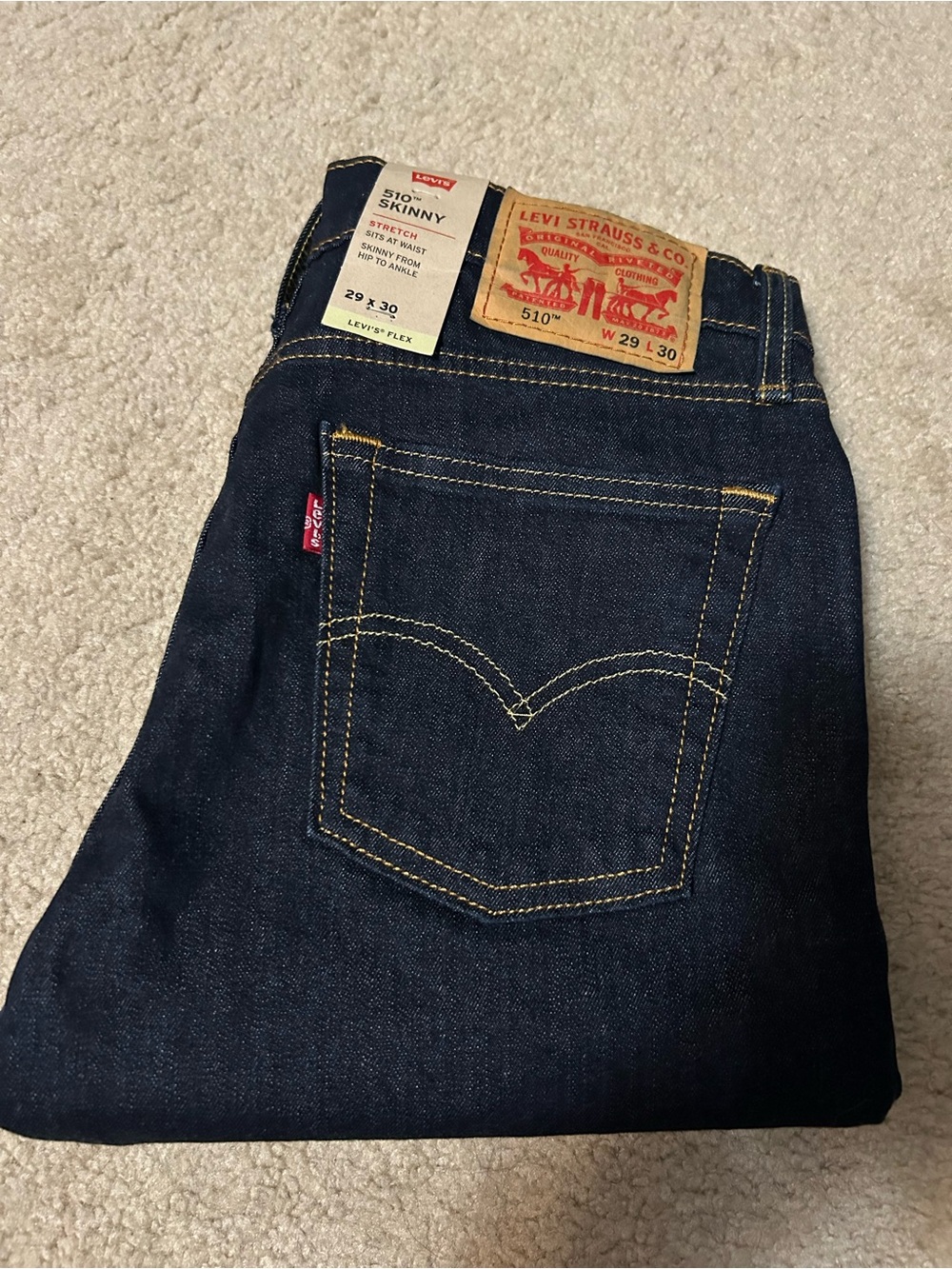 Levis 510 skinny jeans (29x30) NWT